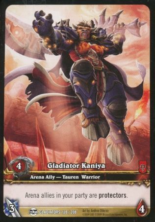 Gladiator Kaniya Extended Art EA 128 208 World of Warcraft Promo Singles Gladiator Kaniya Extended Art EA 128 208 World of Warcraft Promo Singles