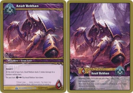 Anub Rekhan Naxxramas Raid 2 66 Oversized Hero WoW Naxxramas Raid Deck Anub Rekhan Naxxramas Raid 2 66 Oversized Hero WoW Naxxramas Raid Deck