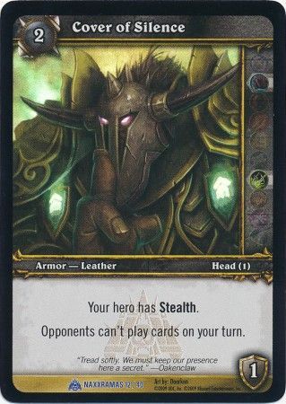 Cover of Silence Naxxramas 12 40 Foil Rare WoW Naxxramas Treasure Pack Cover of Silence Naxxramas 12 40 Foil Rare WoW Naxxramas Treasure Pack