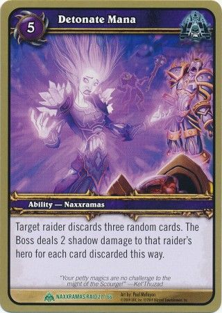 Detonate Mana Naxxramas Raid 27 66 Uncommon WoW Naxxramas Raid Deck Detonate Mana Naxxramas Raid 27 66 Uncommon WoW Naxxramas Raid Deck