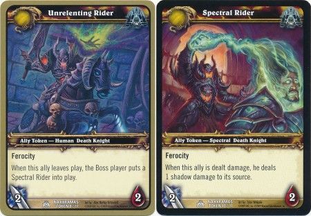 Unrelenting Rider 8 17 Spectral Rider 10 17 Naxxramas Token WoW Naxxramas Raid Deck Unrelenting Rider 8 17 Spectral Rider 10 17 Naxxramas Token WoW Naxxramas Raid Deck