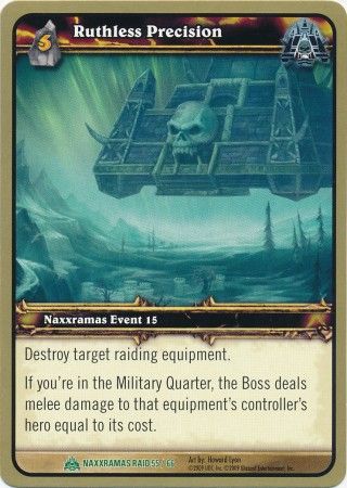 Ruthless Precision Naxxramas Raid 55 66 Uncommon WoW Naxxramas Raid Deck Ruthless Precision Naxxramas Raid 55 66 Uncommon WoW Naxxramas Raid Deck