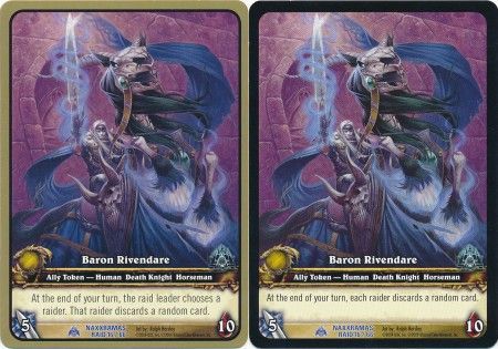 Baron Rivendare Naxxramas Raid 16 66 Rare WoW Naxxramas Raid Deck Baron Rivendare Naxxramas Raid 16 66 Rare WoW Naxxramas Raid Deck