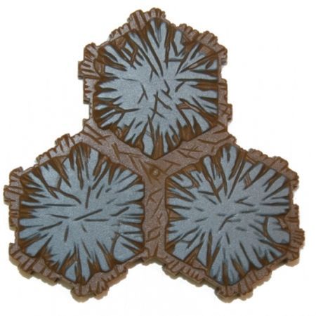 Rock Tile 3 Hex Dark Gray Heroscape Rock Tile 3 Hex Dark Gray Heroscape