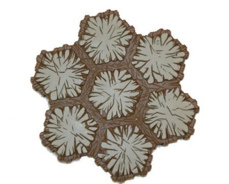 Sand Tile 7 Hex Light Brown Heroscape Sand Tile 7 Hex Light Brown Heroscape