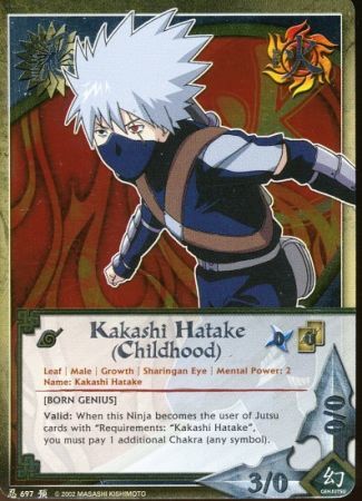 Kakashi Hatake Childhood 697 Foil Platinum Lettering Promo Kakashi Hatake Childhood 697 Foil Platinum Lettering Promo