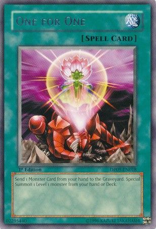 One For One DP09 EN018 Rare 1st Edition One For One DP09 EN018 Rare 1st Edition