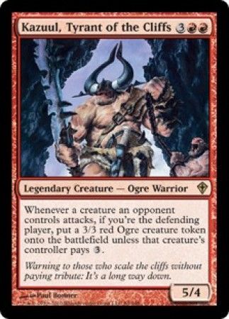 Kazuul Tyrant of the Cliffs Worldwake Singles Kazuul Tyrant of the Cliffs Worldwake Singles