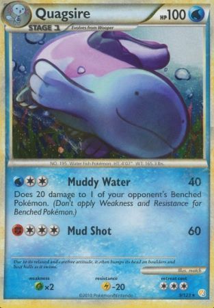 Quagsire 9 123 Holo Rare Heart Gold Soul Silver Base Set Singles Quagsire 9 123 Holo Rare Heart Gold Soul Silver Base Set Singles