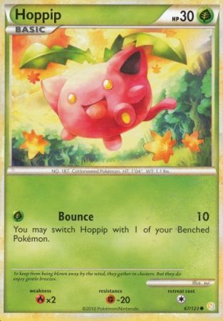 Hoppip 67 123 Common Heart Gold Soul Silver Base Set Singles Hoppip 67 123 Common Heart Gold Soul Silver Base Set Singles