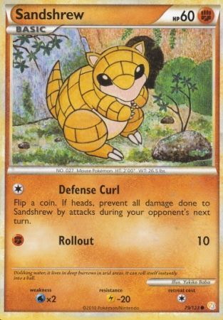 Sandshrew 79 123 Common Sandshrew 79 123 Common