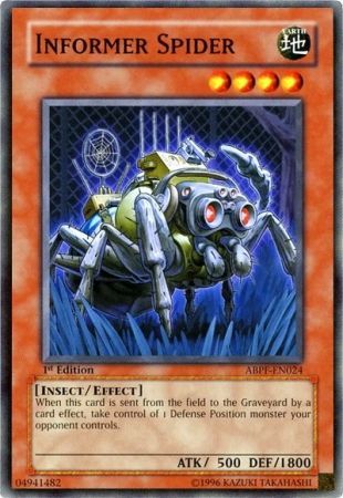 Informer Spider ABPF EN024 Common 1st Edition Absolute Powerforce ABPF 1st Edition Singles Informer Spider ABPF EN024 Common 1st Edition Absolute Powerforce ABPF 1st Edition Singles