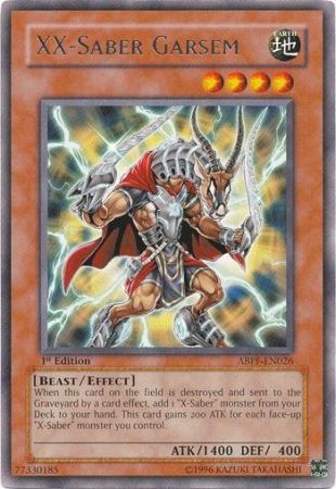 XX Saber Garsem ABPF EN026 Rare 1st Edition XX Saber Garsem ABPF EN026 Rare 1st Edition