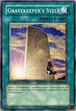 Gravekeeper s Stele ABPF EN056 Common 1st Edition Gravekeeper s Stele ABPF EN056 Common 1st Edition
