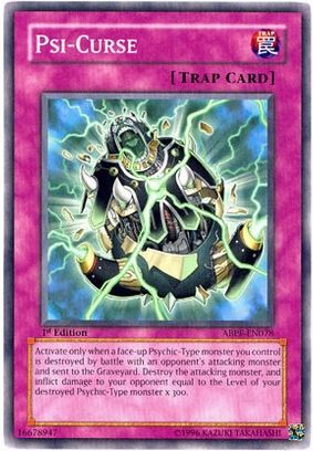 Psi Curse ABPF EN078 Common 1st Edition Absolute Powerforce ABPF 1st Edition Singles Psi Curse ABPF EN078 Common 1st Edition Absolute Powerforce ABPF 1st Edition Singles