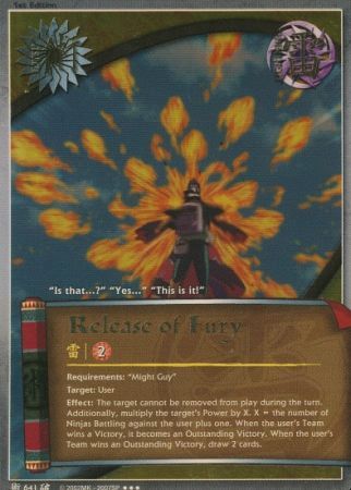 Release of Fury 641 Super Rare Naruto Broken Promise Release of Fury 641 Super Rare Naruto Broken Promise