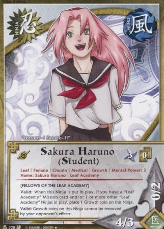 Sakura Haruno Student 728 Uncommon Sakura Haruno Student 728 Uncommon