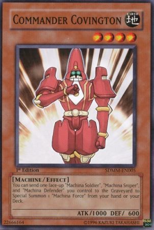 Commander Covington SDMM EN005 Common 1st Edition Structure Deck Machina Mayhem 1st Edition Singles Commander Covington SDMM EN005 Common 1st Edition Structure Deck Machina Mayhem 1st Edition Singles