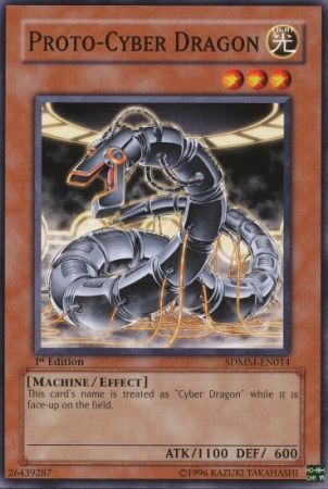 Proto Cyber Dragon SDMM EN014 Common 1st Edition Proto Cyber Dragon SDMM EN014 Common 1st Edition
