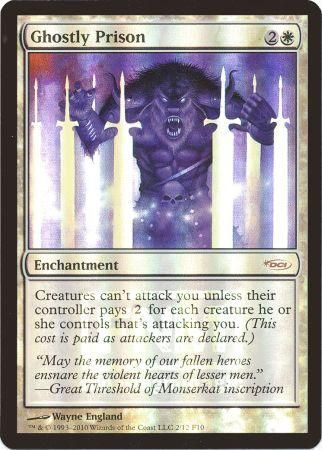 Ghostly Prison FNM Foil Promo Magic The Gathering Promo Cards Ghostly Prison FNM Foil Promo Magic The Gathering Promo Cards
