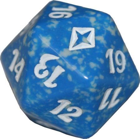 Worldwake Blue Spindown Life Counter MTG Dice Life Counters Tokens Worldwake Blue Spindown Life Counter MTG Dice Life Counters Tokens