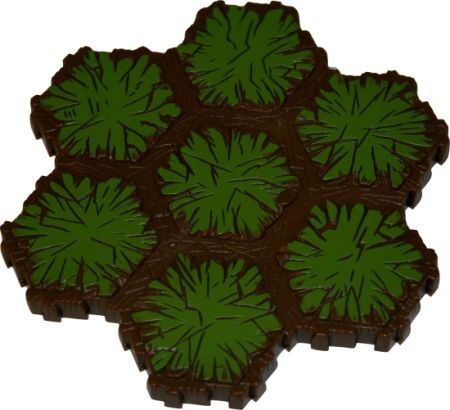 Grass Tile 7 hex Heroscape Terrain Grass Tile 7 hex Heroscape Terrain