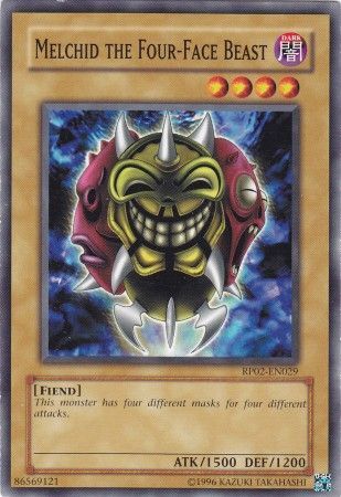Melchid the Four Face Beast RP02 EN029 Common Retro Pack 2 RP02 Melchid the Four Face Beast RP02 EN029 Common Retro Pack 2 RP02