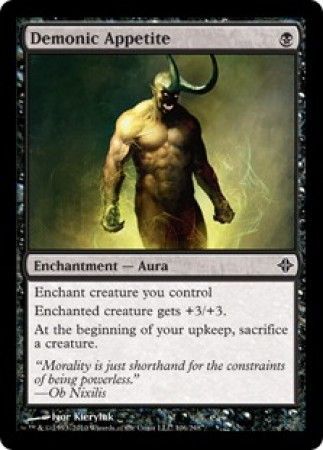 Demonic Appetite Rise of the Eldrazi Singles Demonic Appetite Rise of the Eldrazi Singles