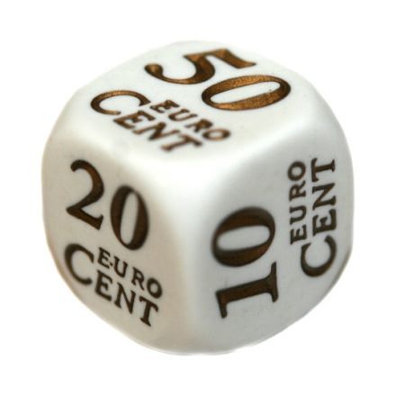 Koplow Euro Cents d6 Single Die 13990a Dice Life Counters Tokens Koplow Euro Cents d6 Single Die 13990a Dice Life Counters Tokens