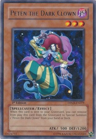 Peten the Dark Clown DPKB EN019 Rare 1st Edition Duelist Pack Kaiba 1st Edition Singles Peten the Dark Clown DPKB EN019 Rare 1st Edition Duelist Pack Kaiba 1st Edition Singles