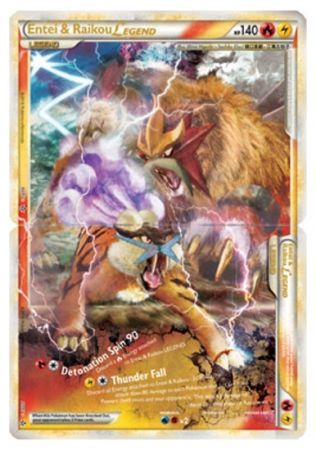 Raikou & Suicune Legend Top and Bottom Sequential Set 92/95&93/95 -  Pokémon TCG