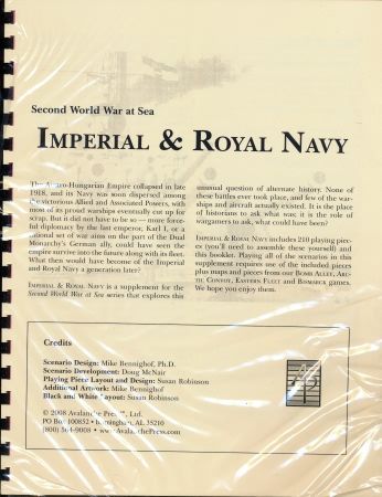 SWWAS Imperial and Royal Navy expansion Avalanche Press Board Games A Z SWWAS Imperial and Royal Navy expansion Avalanche Press Board Games A Z
