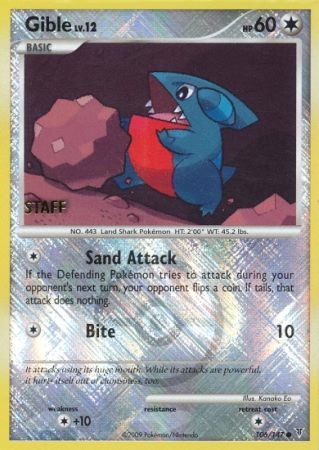 Gible 106 147 Staff League Promo Pokemon Championship League Organized Play Promos Gible 106 147 Staff League Promo Pokemon Championship League Organized Play Promos