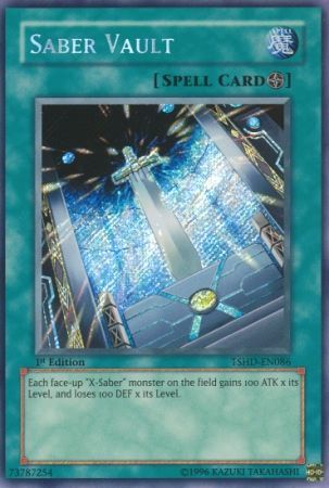 Saber Vault TSHD EN086 Secret Rare 1st Edition Saber Vault TSHD EN086 Secret Rare 1st Edition