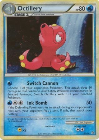 Octillery 6 95 Holo Rare HGSS Unleashed Singles Octillery 6 95 Holo Rare HGSS Unleashed Singles