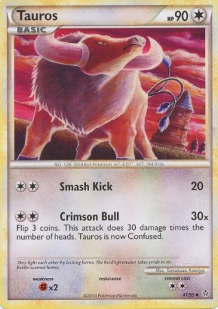 Tauros 41 95 Uncommon HGSS Unleashed Singles Tauros 41 95 Uncommon HGSS Unleashed Singles