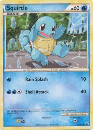 Squirtle - 63/95 - Common - Pokemon Singles » HGSS Unleashed - Untapped  Games