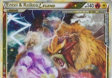 Raikou & Suicune LEGEND  Rare pokemon cards, Pokemon cards for