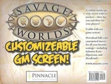 Black Vinyl Customizable GM Screen supplement Savage Worlds RPG S2P10002 RPGs A Z Black Vinyl Customizable GM Screen supplement Savage Worlds RPG S2P10002 RPGs A Z