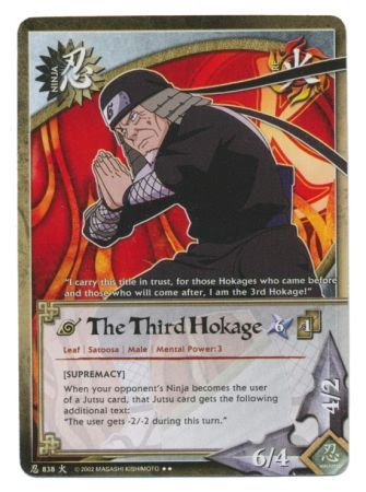 The Third Hokage - N-838 - Rare - 1st Edition NM/LP