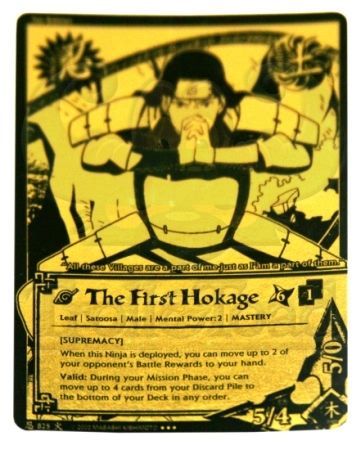 The First Hokage Black Gold 825 Super Rare The First Hokage Black Gold 825 Super Rare