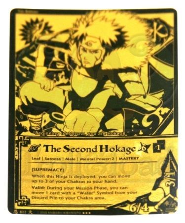 The Second Hokage Black Gold 822 Super Rare The Second Hokage Black Gold 822 Super Rare