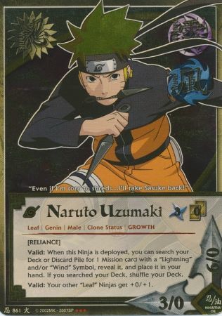 Naruto Uzumaki Reliance 861 Starter Super Rare Naruto Uzumaki Reliance 861 Starter Super Rare