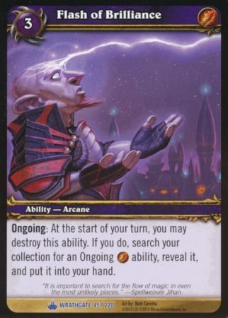 Flash of Brilliance 45 220 Rare WoW Wrathgate Flash of Brilliance 45 220 Rare WoW Wrathgate