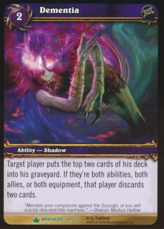 Dementia 58 220 Uncommon WoW Wrathgate Dementia 58 220 Uncommon WoW Wrathgate