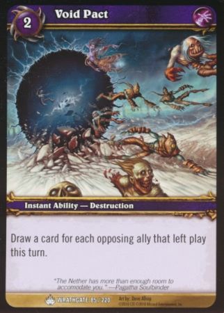 Void Pact 85 220 Common WoW Wrathgate Void Pact 85 220 Common WoW Wrathgate