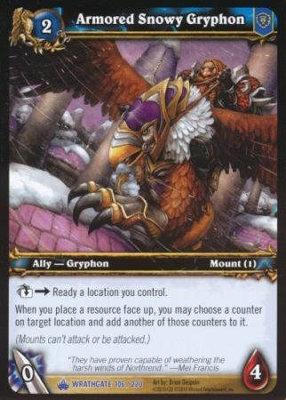 Armored Snowy Gryphon 106 220 Rare Armored Snowy Gryphon 106 220 Rare