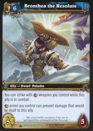 Bronthea the Resolute 111 220 Uncommon WoW Wrathgate Bronthea the Resolute 111 220 Uncommon WoW Wrathgate