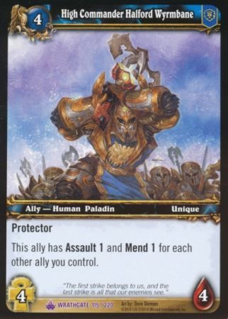 High Commander Halford Wyrmbane 115 220 Epic Rare WoW Wrathgate High Commander Halford Wyrmbane 115 220 Epic Rare WoW Wrathgate