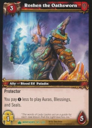 Roshen the Oathsworn 145 220 Uncommon Roshen the Oathsworn 145 220 Uncommon